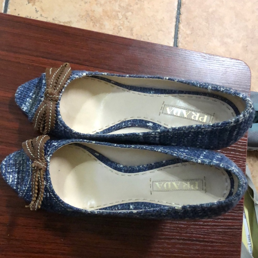 Prada wedge sandals shoes size 41